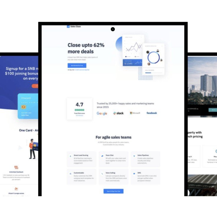 funnel and landing pages